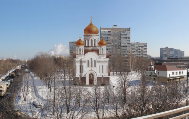 На Кетчерской улице строительство храма завершат в 2014 году