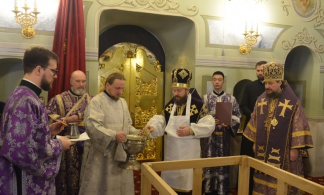 Святейший Патриарх Кирилл рукоположил во иереи клирика Восточного Викариатства Сергия Евтеева