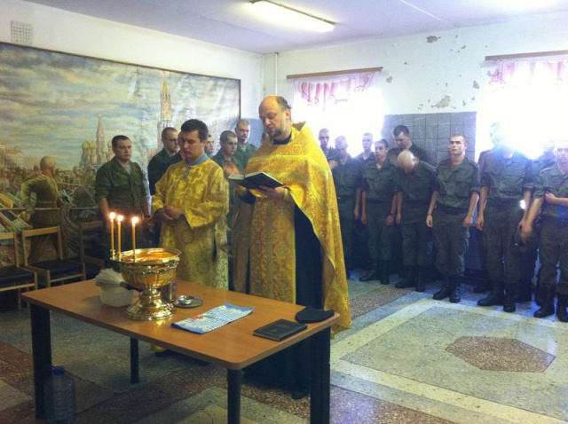 В воинской части молились святому воину Феодору