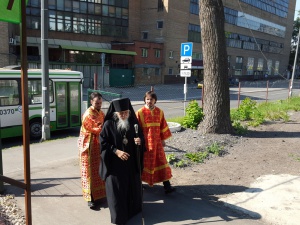 Епископ Пантелеимон возглавил литургию в храме святого Александра Свирского