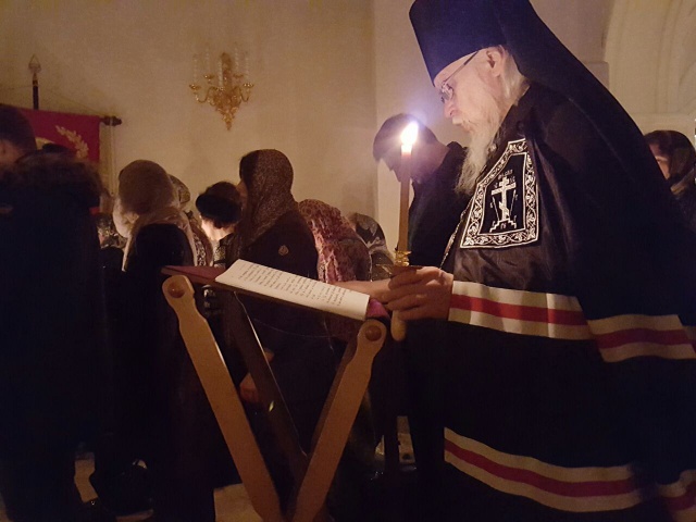 Епископ Пантелеимон совершил чтение великого канона преподобного Андрея Критского в храме на Преображенской площади