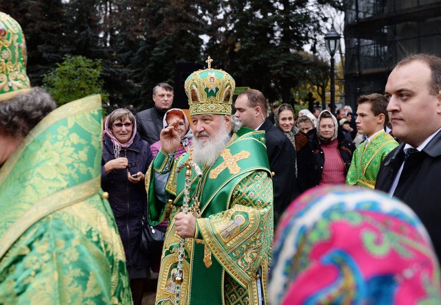 Святейший Патриарх Кирилл возглавил торжества в Троице-Сергиевой лавре